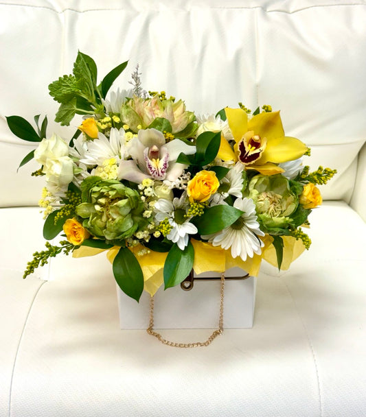 Sunshine Elegance Floral Tote