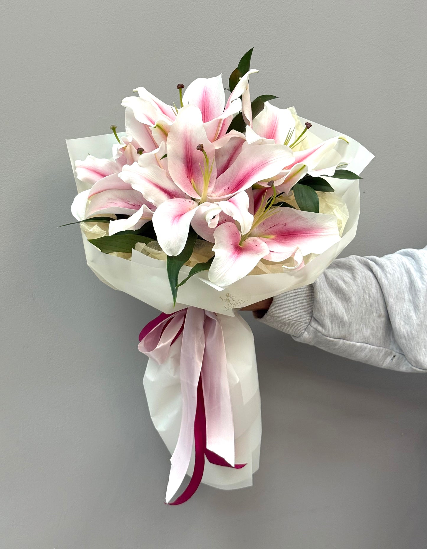 Pink & White Lily Perfection